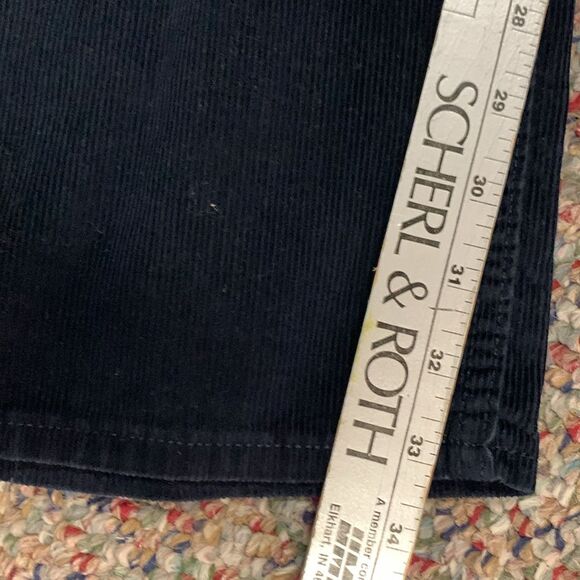 Banana Republic Navy Blue Mid Wale Corduroy Jean Style Pants Size 36 X 34 - Picture 10 of 11
